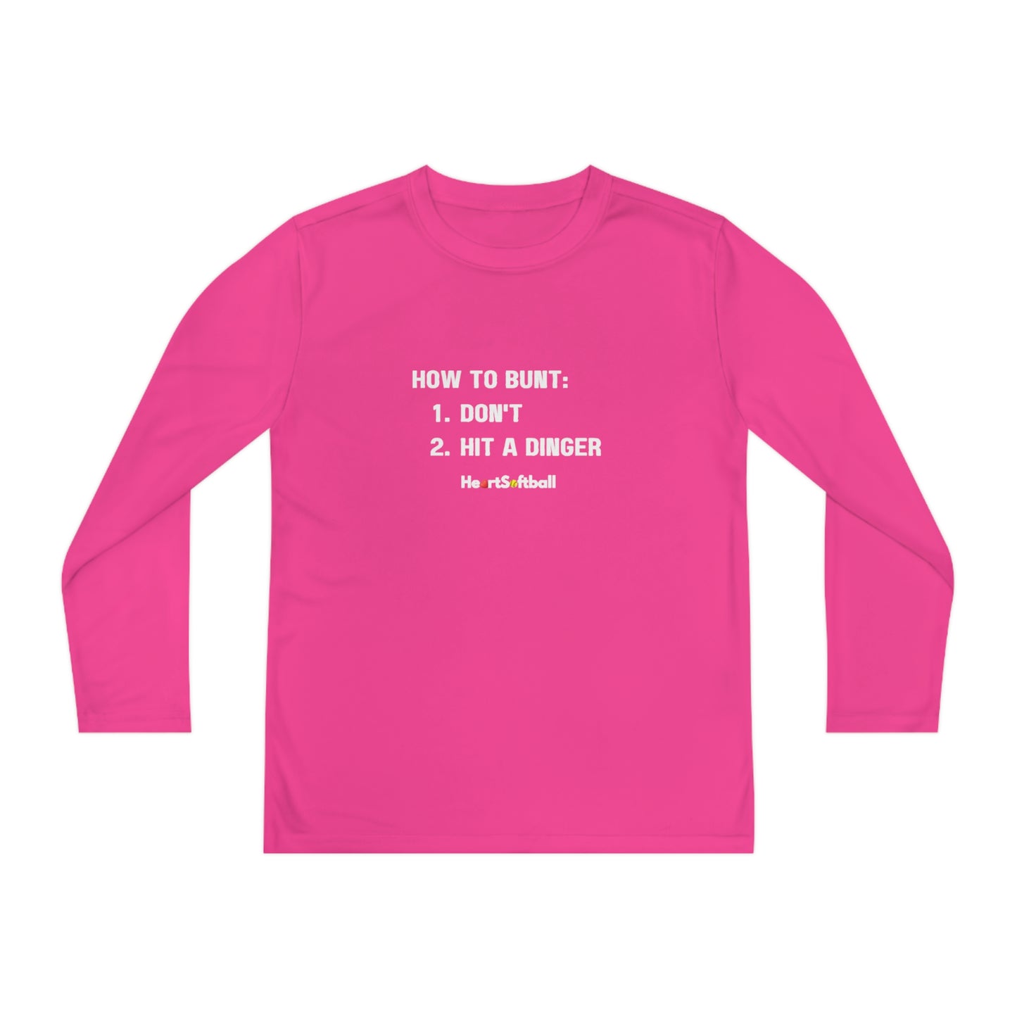 How to Bunt Youth Long Sleeve Athletic Tee