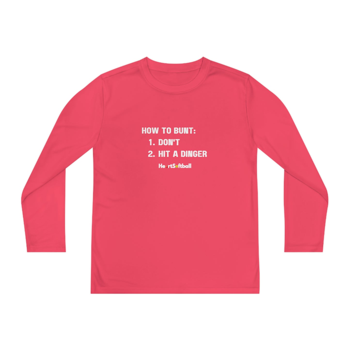 How to Bunt Youth Long Sleeve Athletic Tee