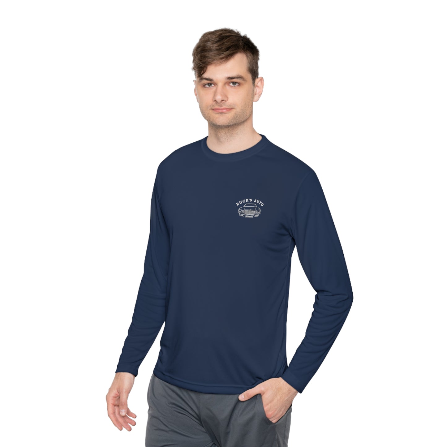 Buck's Auto Lightweight Long Sleeve Tee Back Print