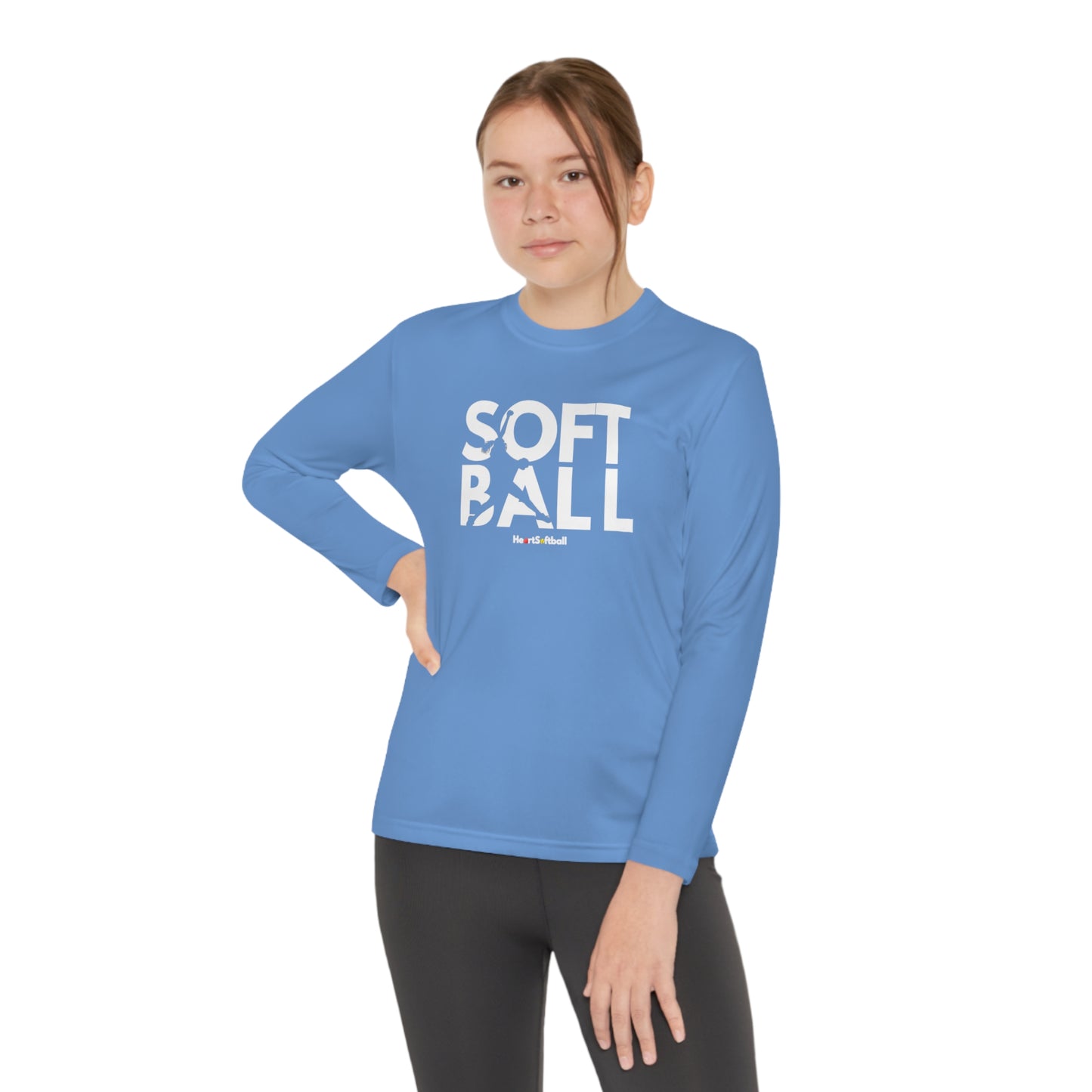 Softball Pitcher Youth Long Sleeve Athletic Tee