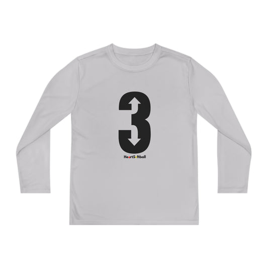 3 Up 3 Down Youth Long Sleeve Athletic Tee