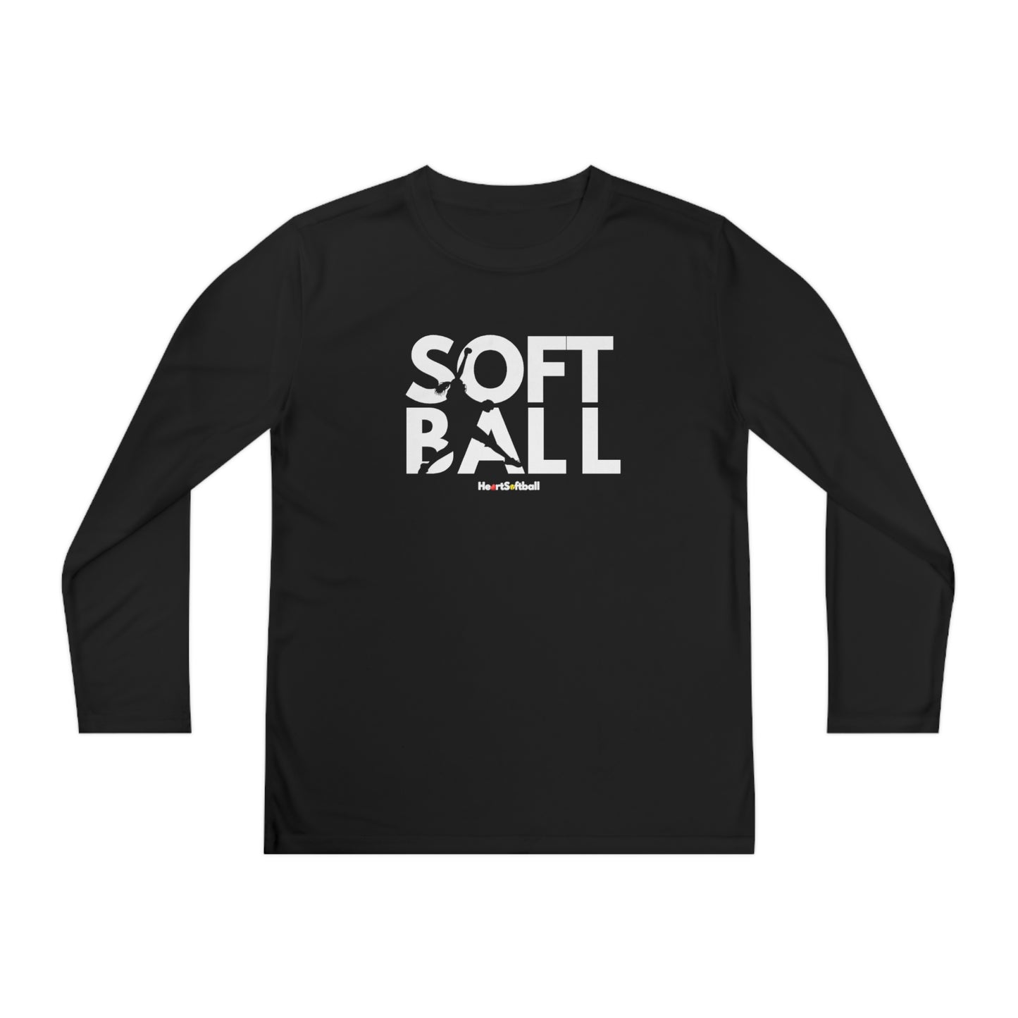 Softball Pitcher Youth Long Sleeve Athletic Tee