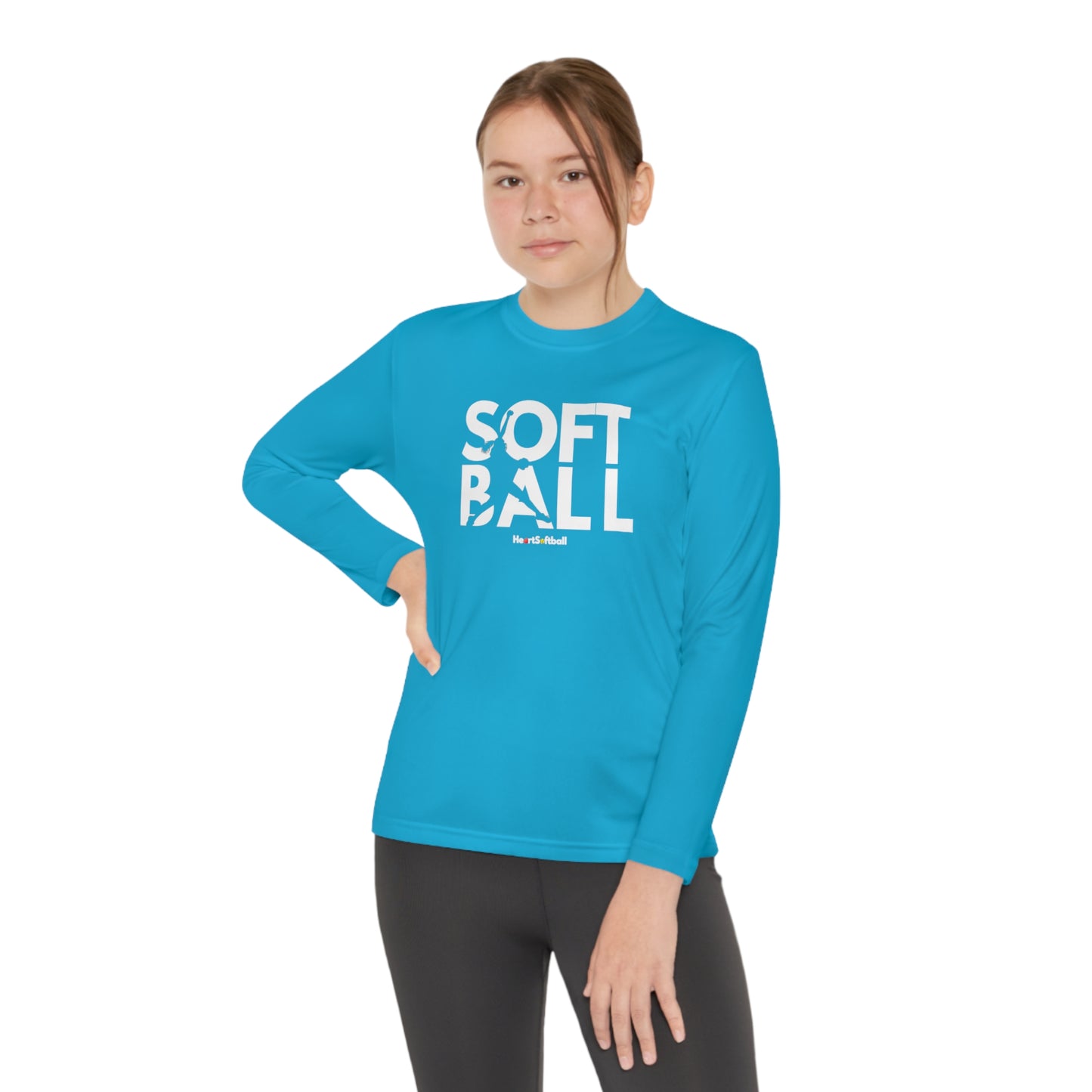 Softball Pitcher Youth Long Sleeve Athletic Tee