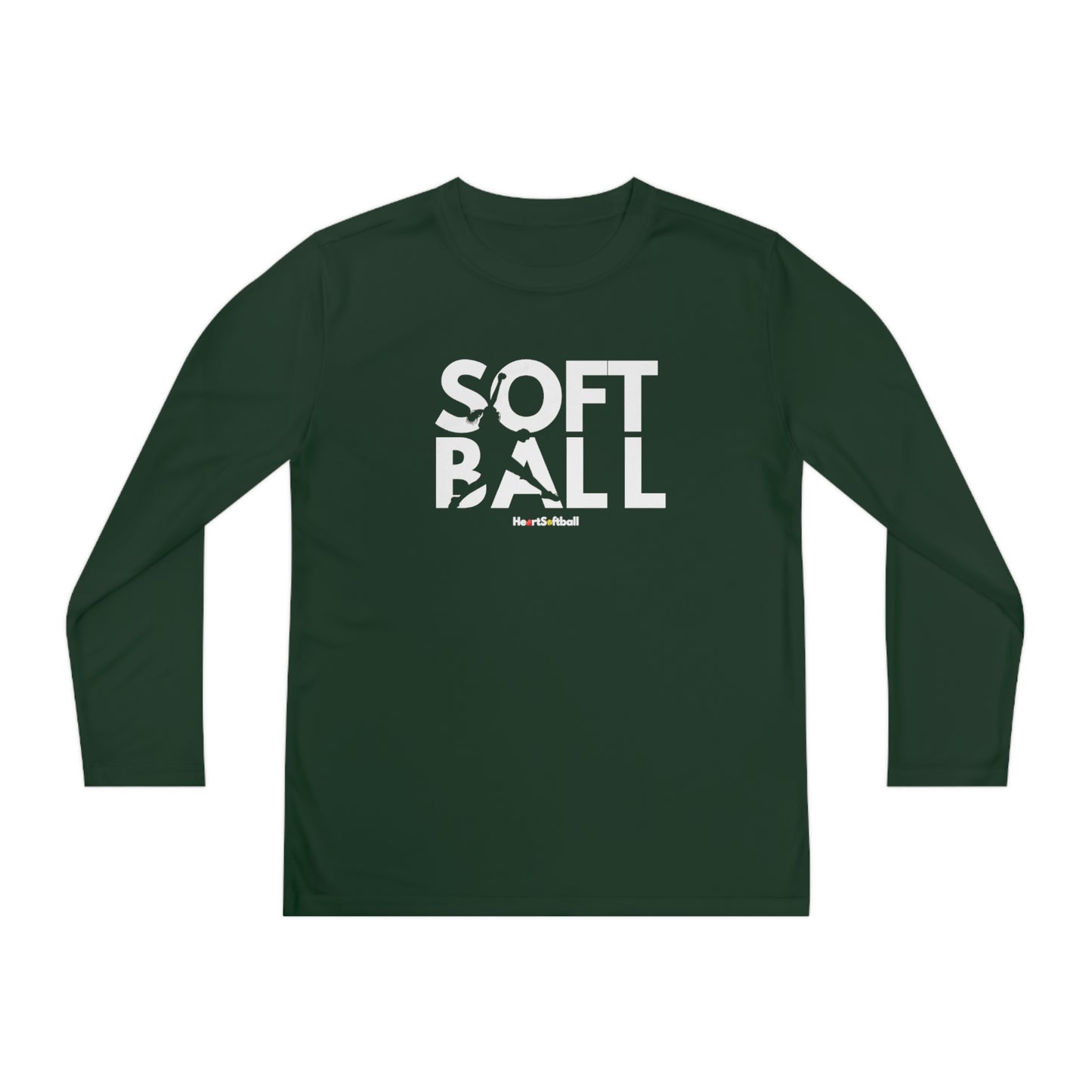 Softball Pitcher Youth Long Sleeve Athletic Tee