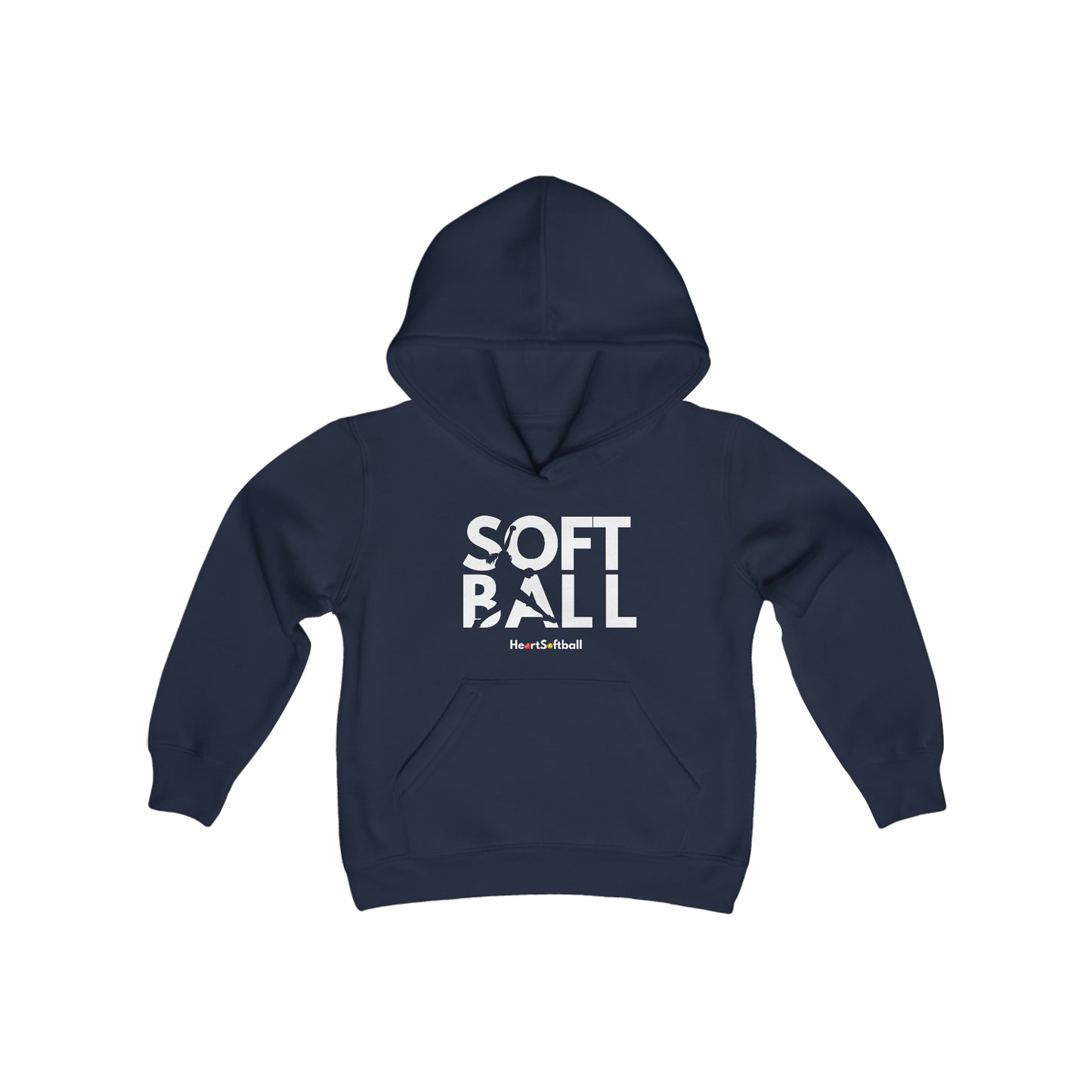 Softball Youth Hooded Sweatshirt