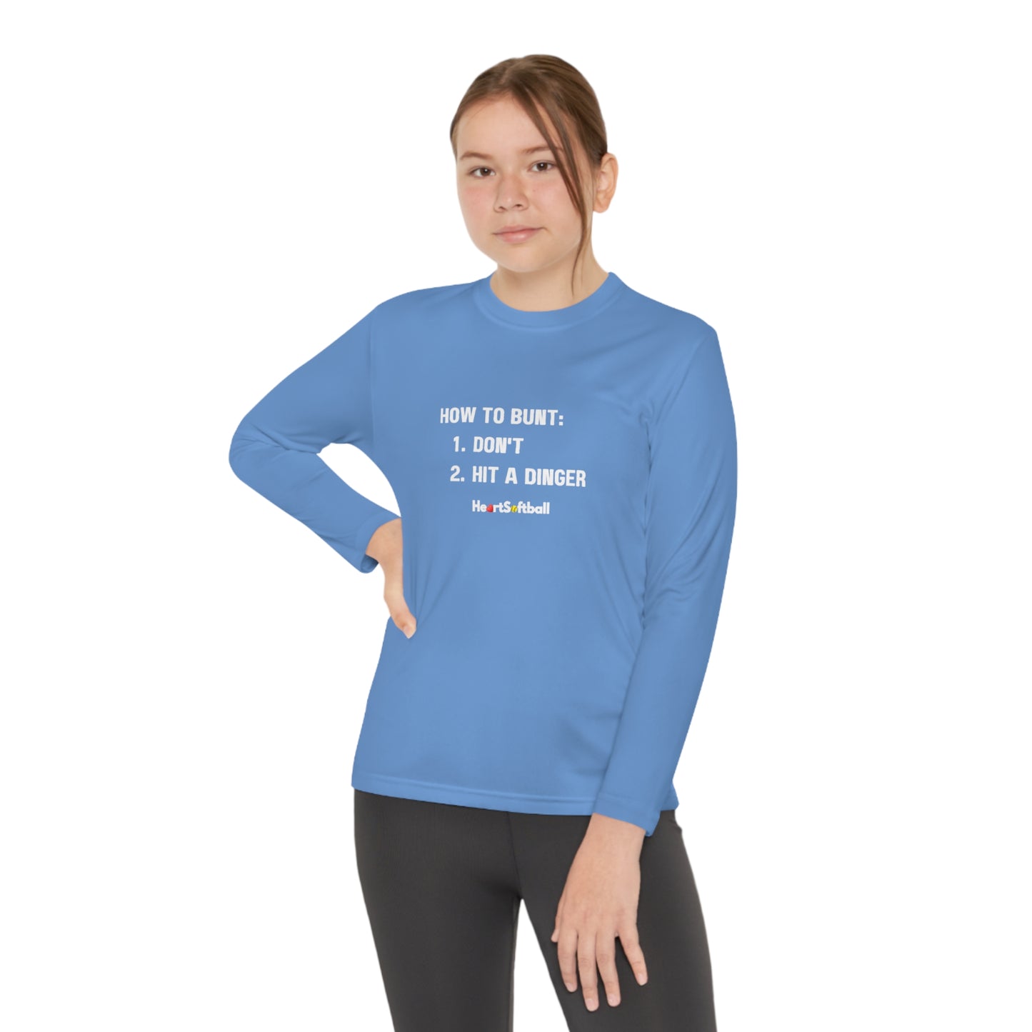 How to Bunt Youth Long Sleeve Athletic Tee