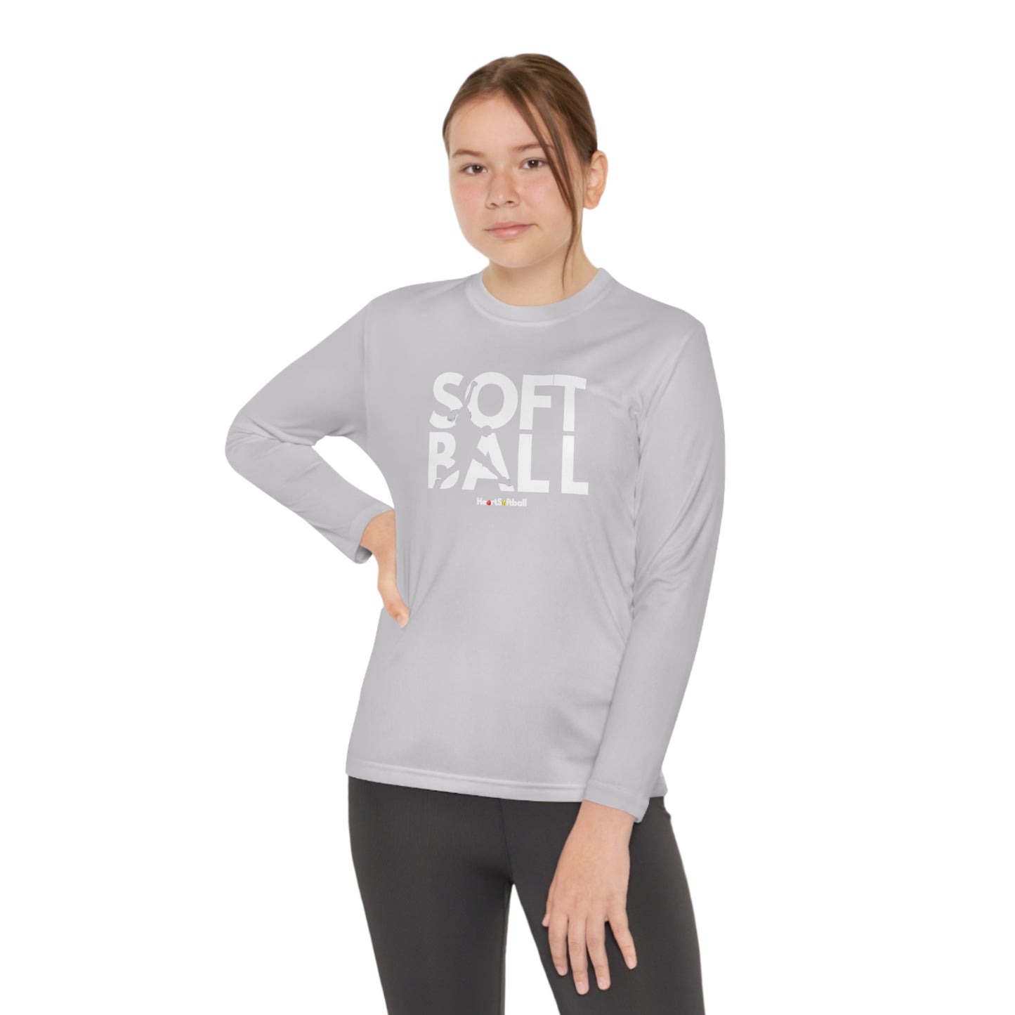 Softball Pitcher Youth Long Sleeve Athletic Tee