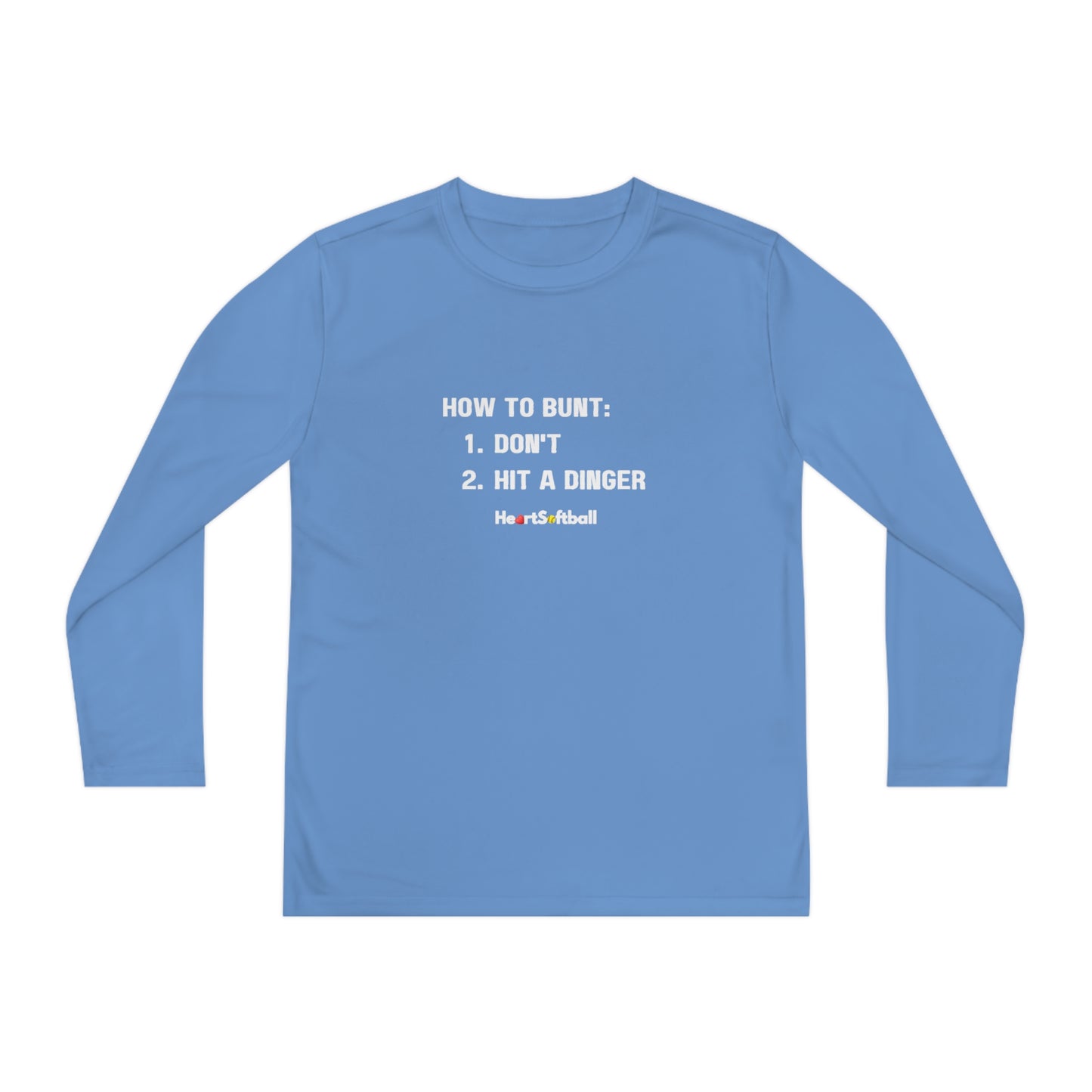 How to Bunt Youth Long Sleeve Athletic Tee