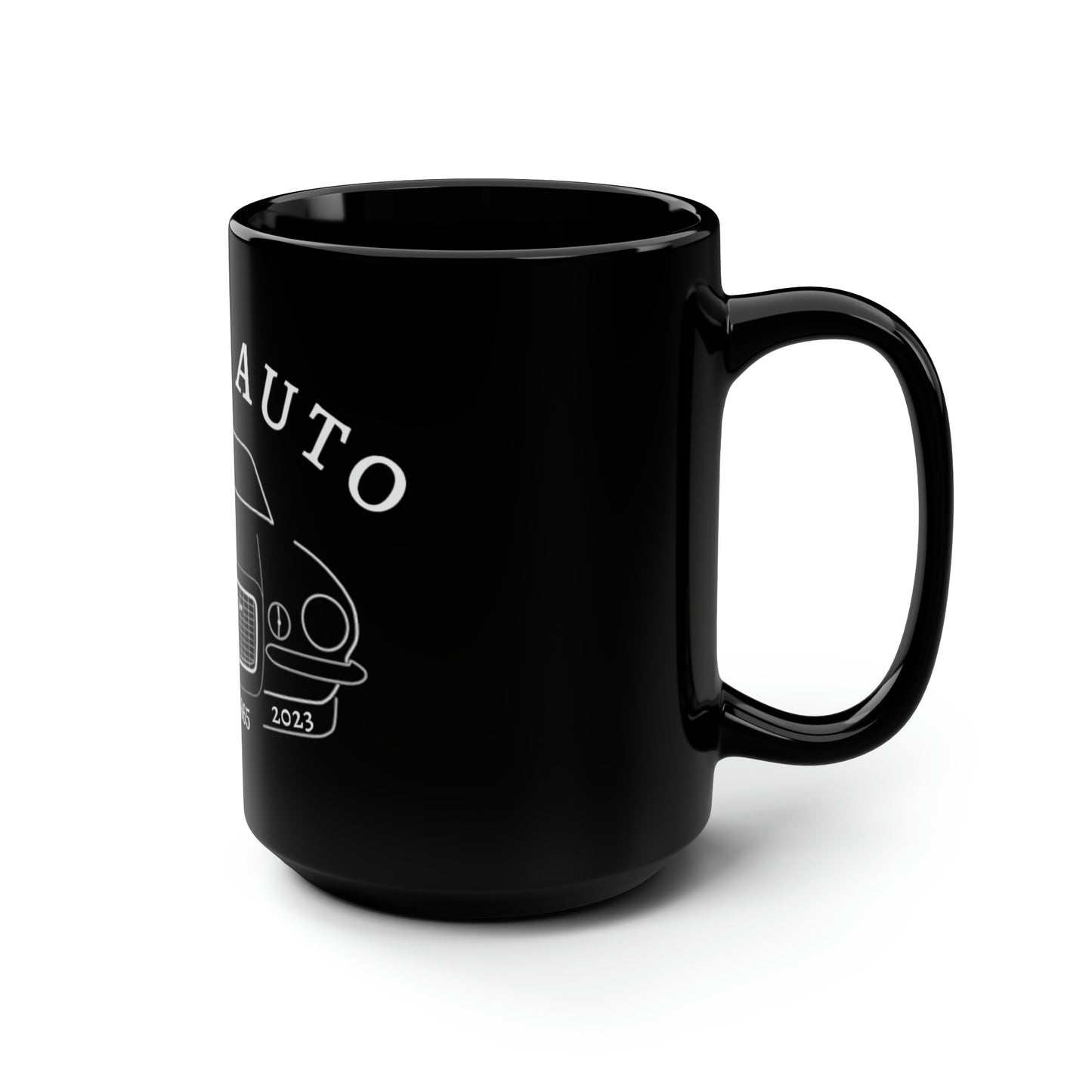 Buck's Auto Black Mug, 15oz