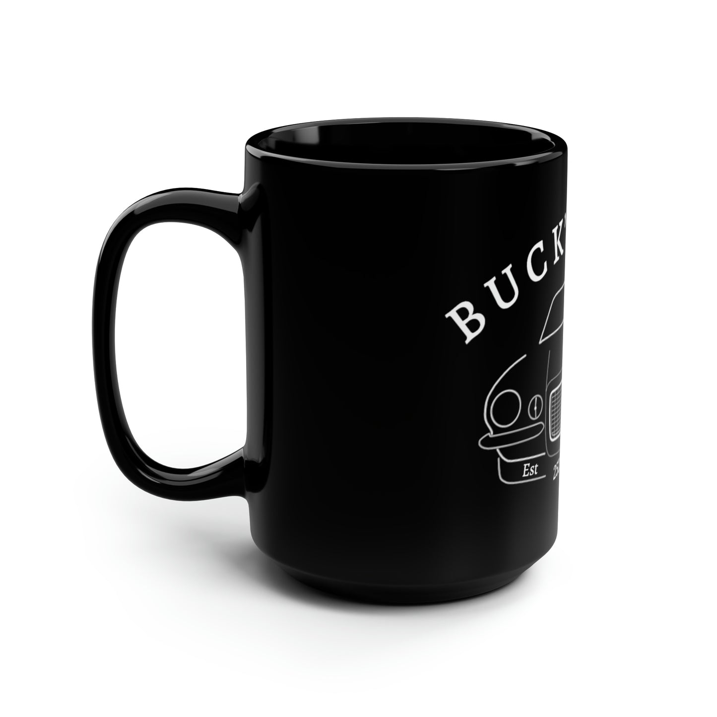 Buck's Auto Black Mug, 15oz