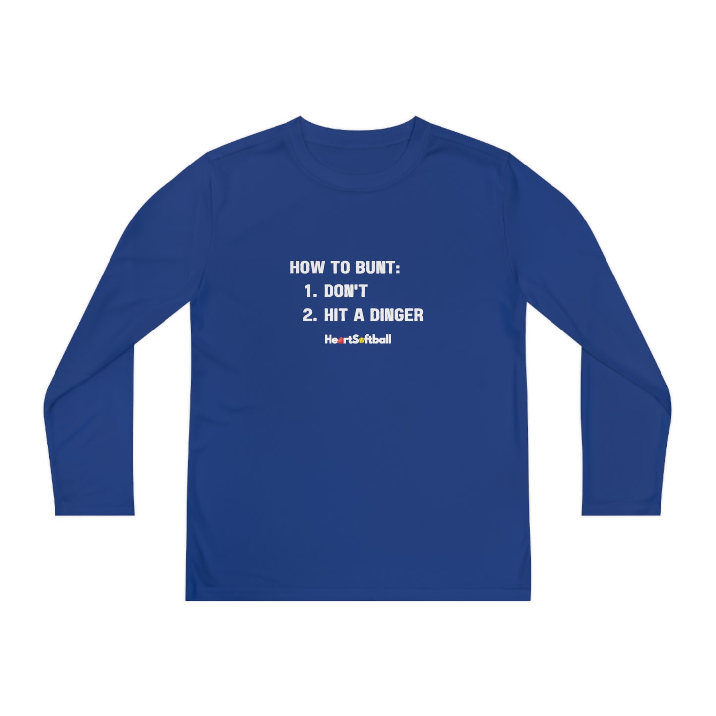 How to Bunt Youth Long Sleeve Athletic Tee