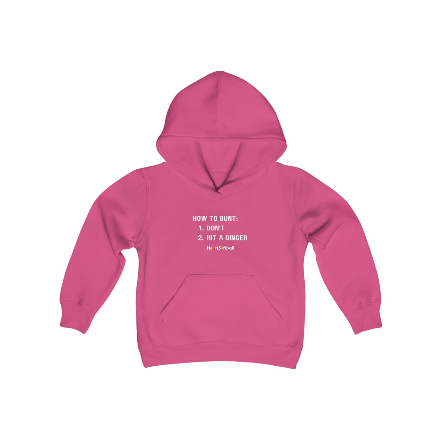 How to Bunt Youth Hooded Sweatshirt