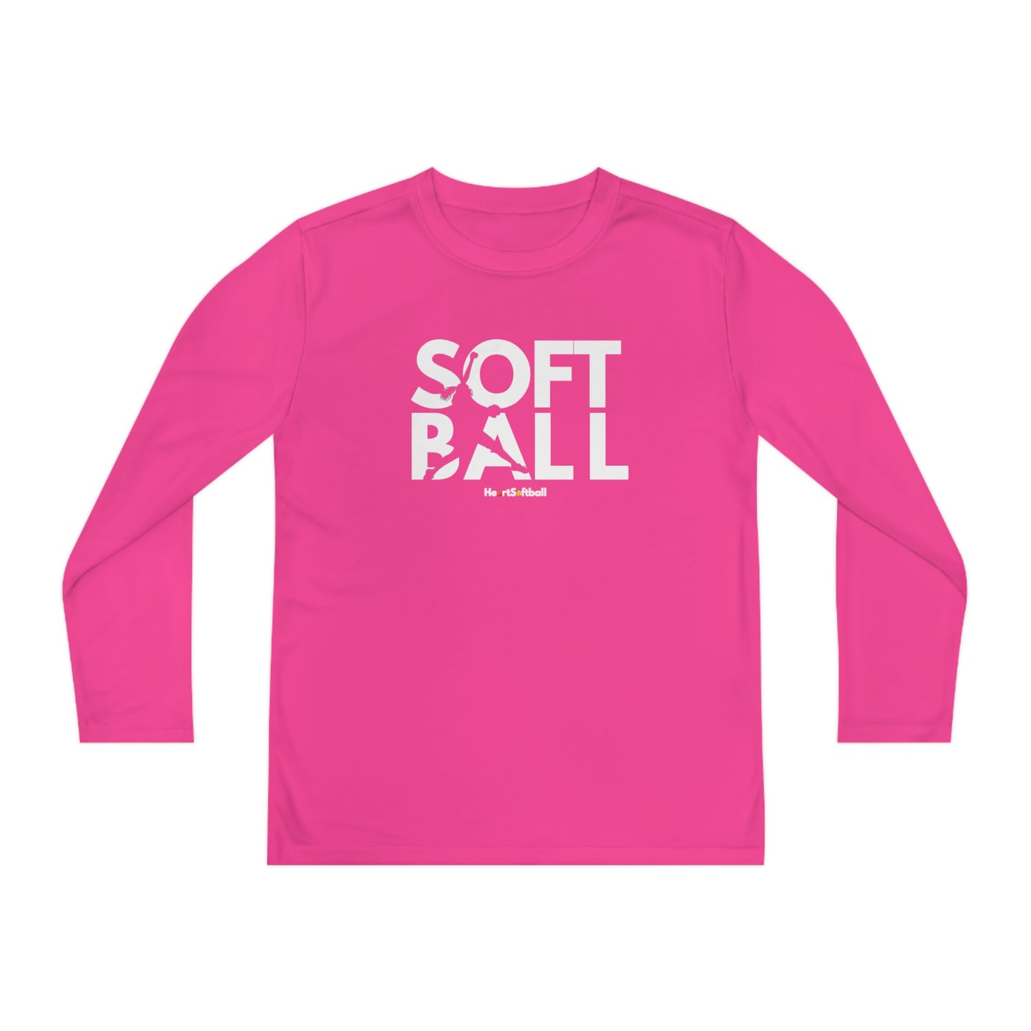 Softball Pitcher Youth Long Sleeve Athletic Tee