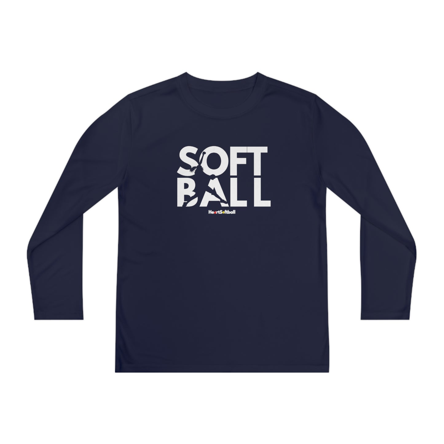 Softball Pitcher Youth Long Sleeve Athletic Tee