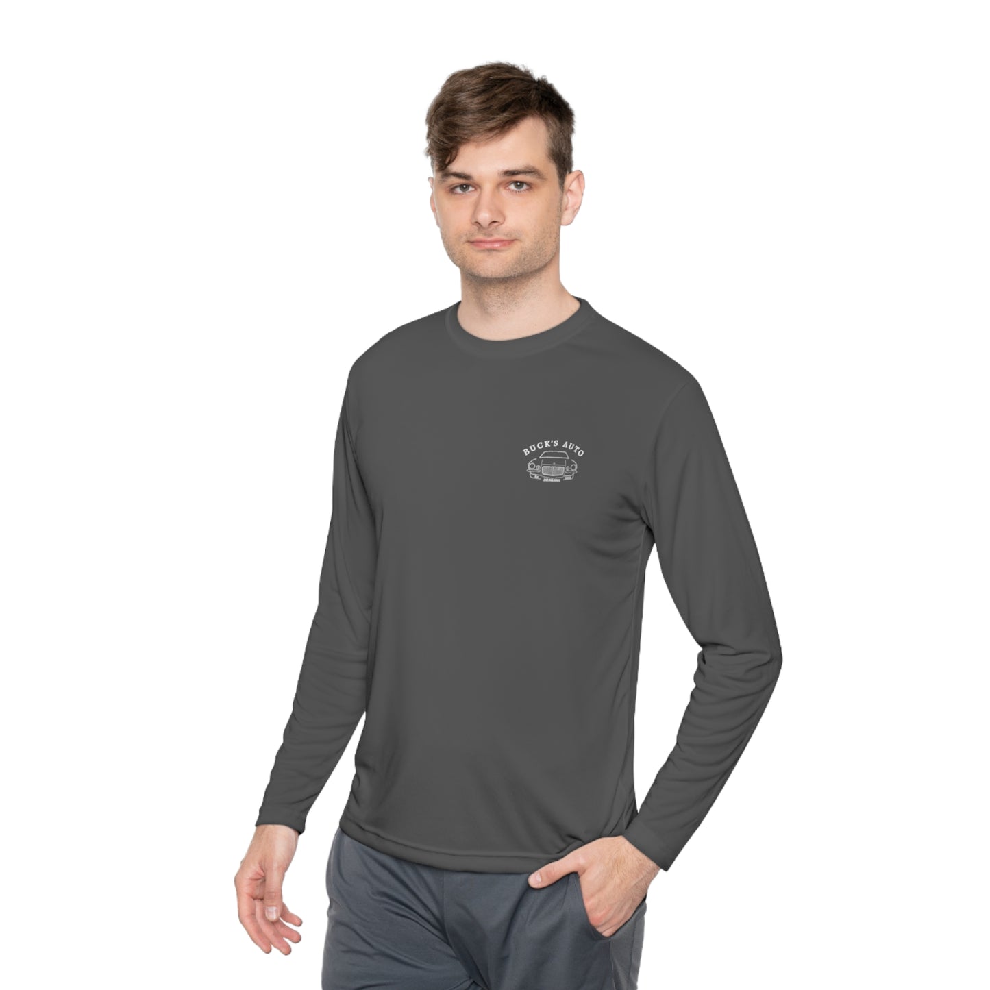 Buck's Auto Lightweight Long Sleeve Tee Back Print