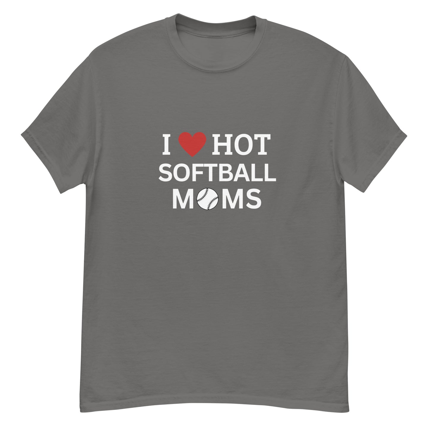 I Heart Softball Moms Men's classic tee