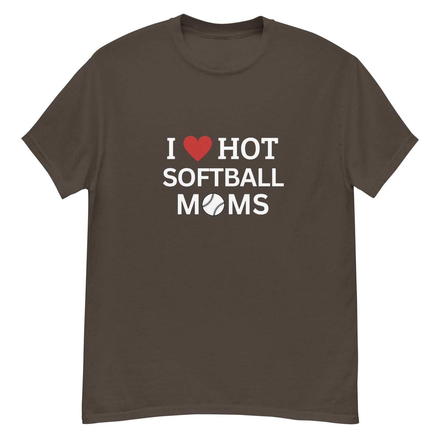 I Heart Softball Moms Men's classic tee