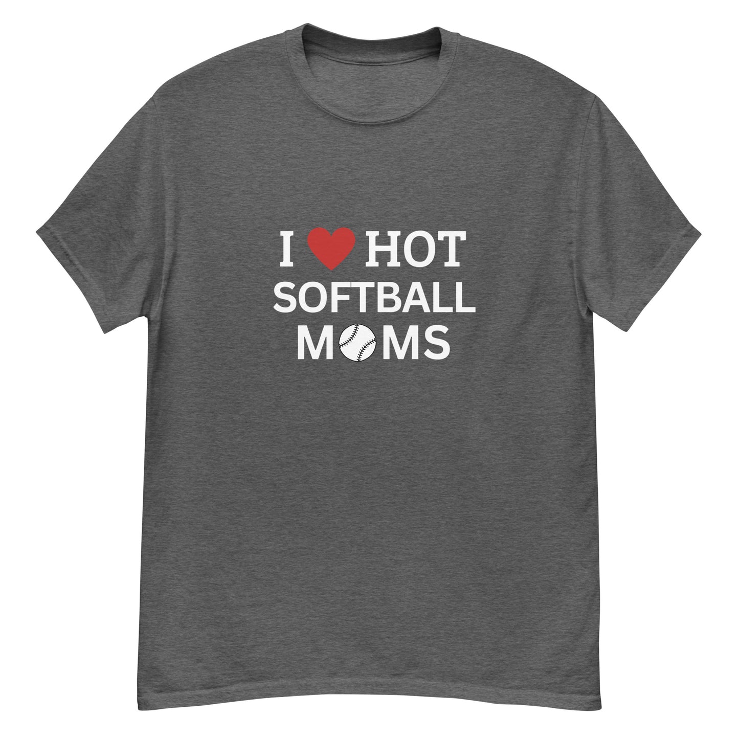 I Heart Softball Moms Men's classic tee