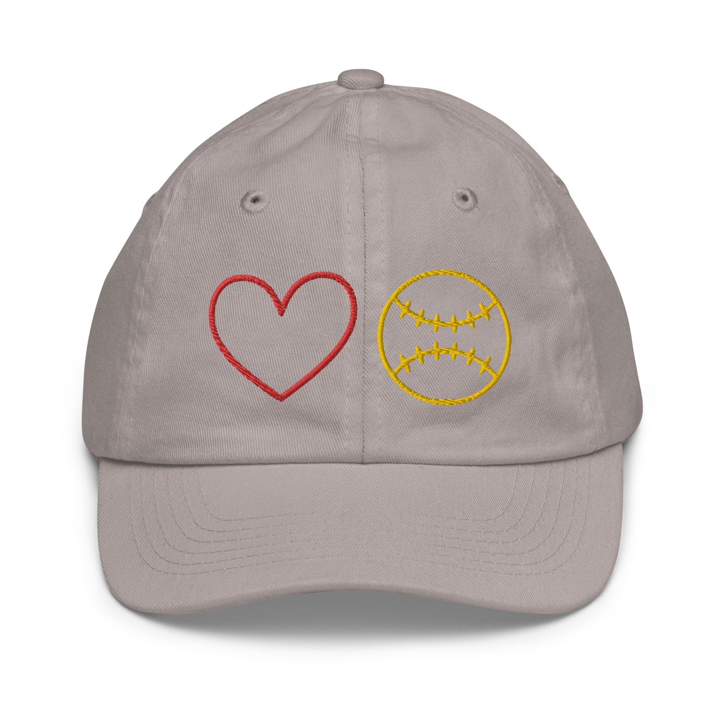 Heart Softball Youth Softball Cap