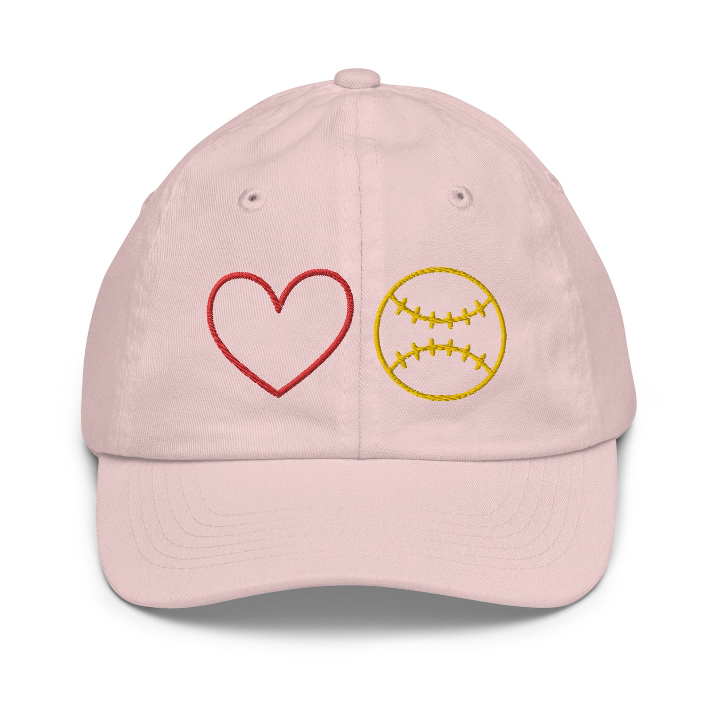 Heart Softball Youth Softball Cap