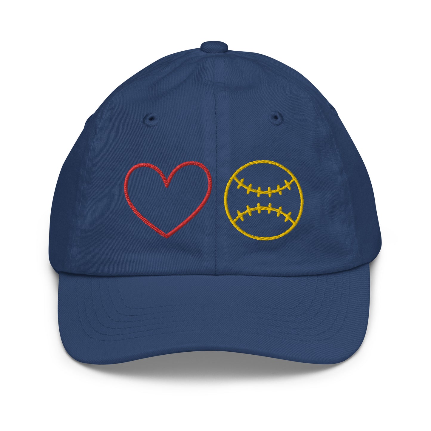 Heart Softball Youth Softball Cap